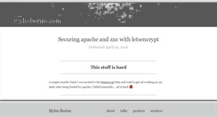 Desktop Screenshot of mylesborins.com